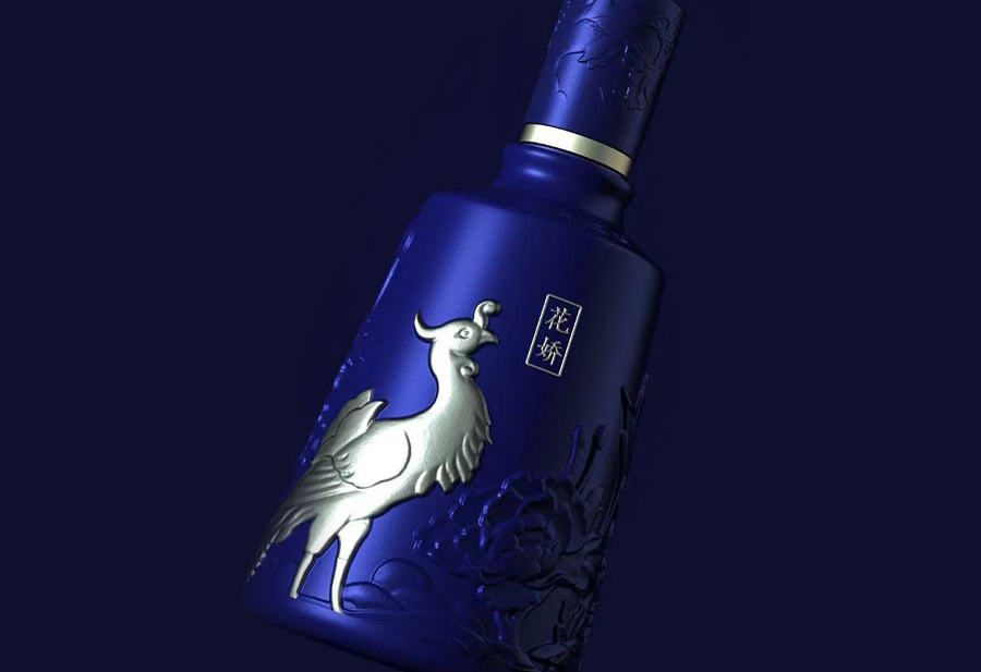  花娇酒瓶包装