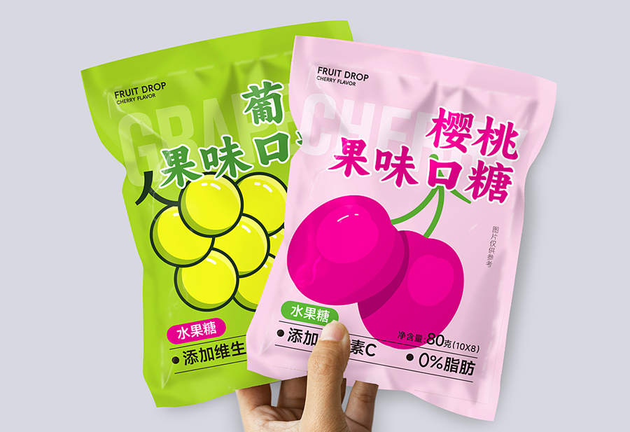 零食丨樱桃果糖包装