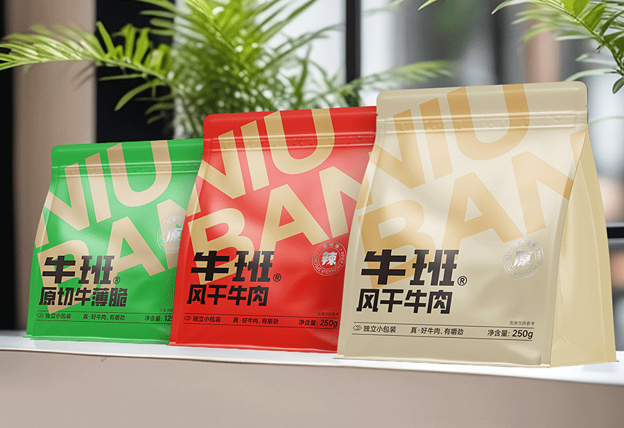 快消品丨牛班®牛肉干包装