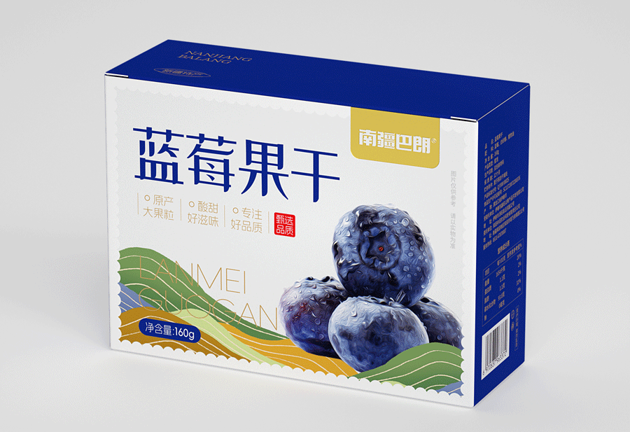 干果丨蓝莓果干包装设计